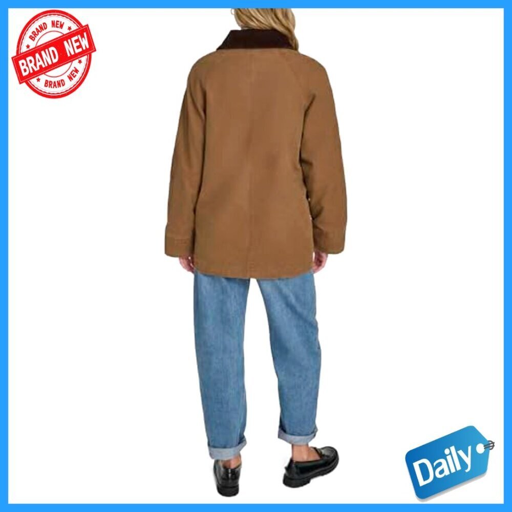 Cotton Barn Jacket Classic Utility Chic Lightweight Layering Transitional - Picture 4 of 6